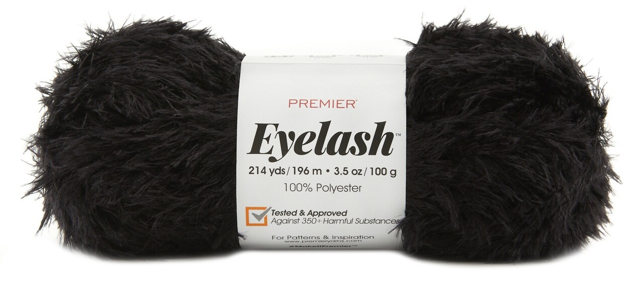 Premier Eyelash Yarn-Black
